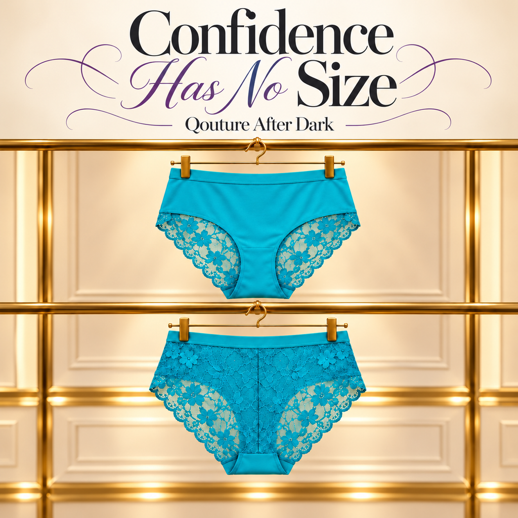 Turquoise Floral Lace Panties