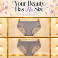 Gray Floral Lace Panties
